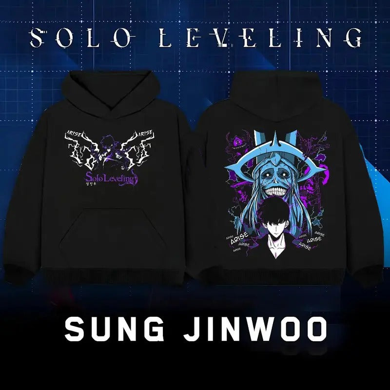 Solo Leveling Sung Jin Woo Print T-shirt | Arise Solo Leveling Unisex Tee | Solo Leveling Fan Gift | Y2k Streetwear Style...