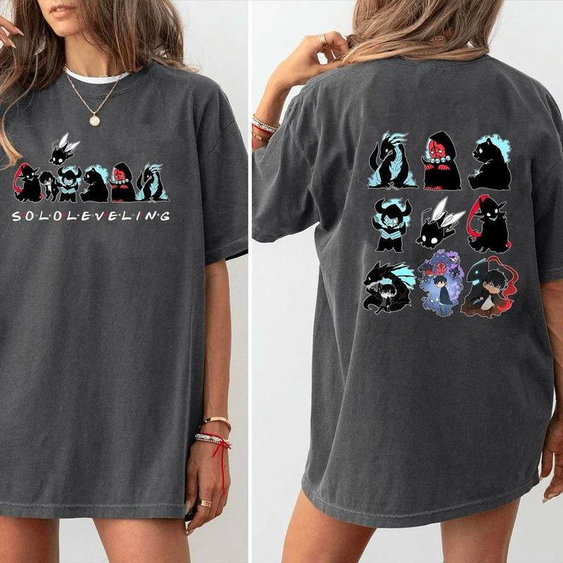 SoloLeveling Shirt, Anime Sweatshirt, Anime Shirt, Anime Fan Sweater, Manga Merch, Japanese Manga Tshirt Hoodie