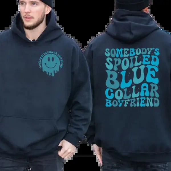 Some Body's Spoiled Boyfriend Hoodie, Boyfriend 2 Sided Shirt, Gift From Girlfriend, Gift For Him, Unisex Crewneck...
