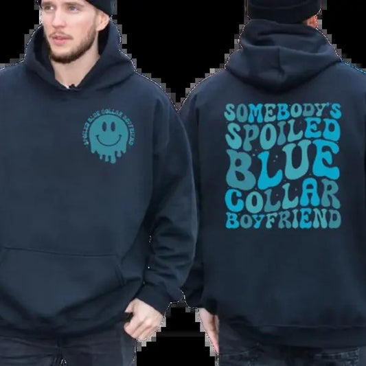 Some Body's Spoiled Boyfriend Hoodie, Boyfriend 2 Sided Shirt, Gift From Girlfriend, Gift For Him, Unisex Crewneck...