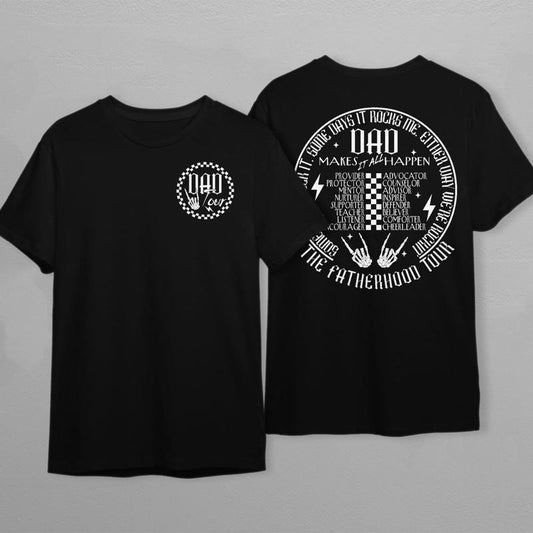 Sometimes I Rock It Sometimes It Rocks Me Shirt Dad Life Shirt Fatherhood Tour Tee Fathers Day Gift Funny Fatherhood...