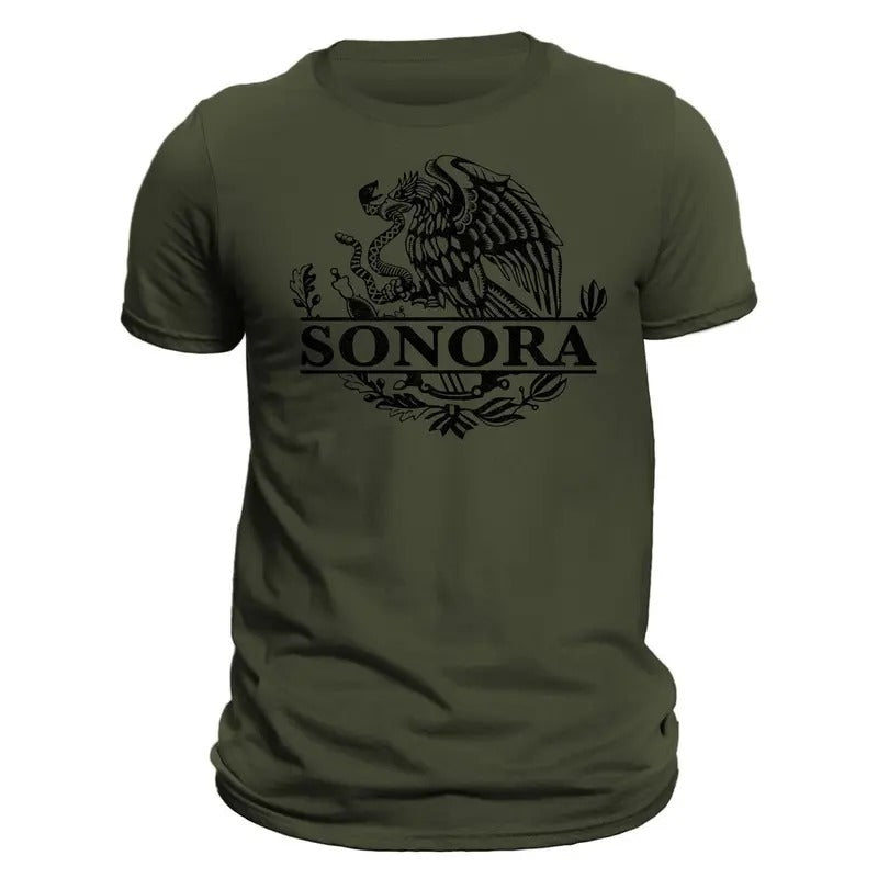 Sonora Mexico Eagle Emblem Mexican T-Shirt Classic Crewneck Menswear Hoodie, Sweatshirt | WearSparks.com
