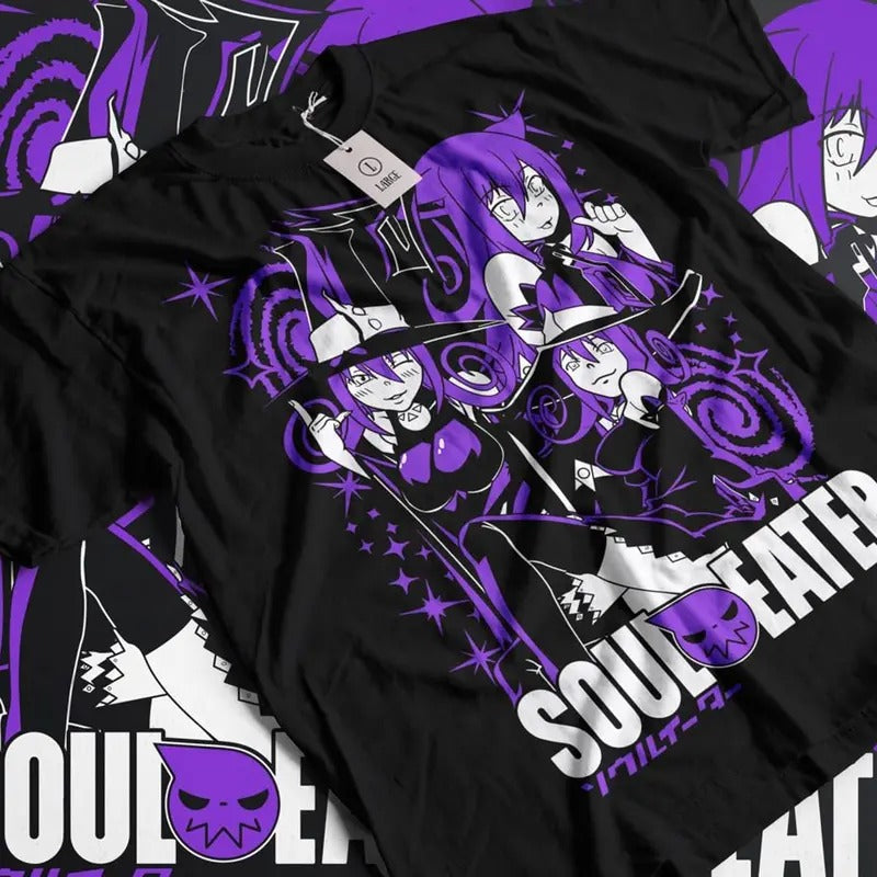 Soul Eater Death The Kid Shirt - Soul Eater Maka Albarn Shirt - Soul Eater Franken Stein - Anime Shirt