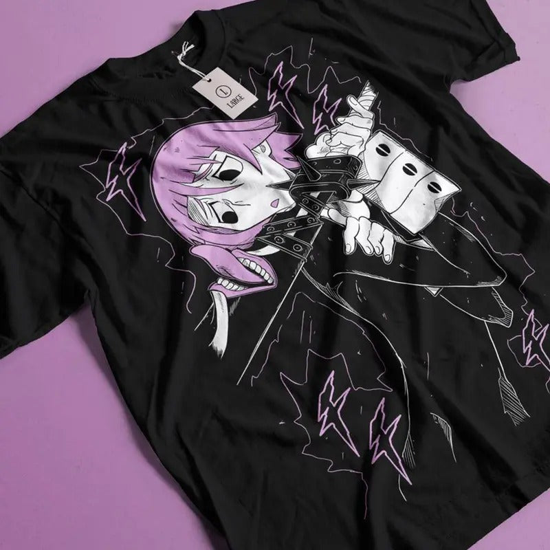 Soul Eater Unisex T-shirt Maka Albarn Black Star Anime, Top Anime Sweatshirt, Manga Lover Shirt, Graphic Tee, Cotton...