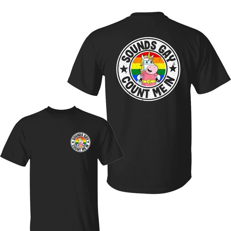 Sounds G Count Me In Shirt, Casual Short Sleeve Crew Neck T-Shirt for Summer, Graphic Tee Men's Top for Daily Wear...