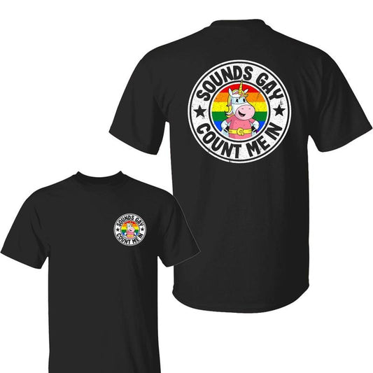 Sounds G Count Me In Shirt, Casual Short Sleeve Crew Neck T-Shirt for Summer, Graphic Tee Men's Top for Daily Wear...