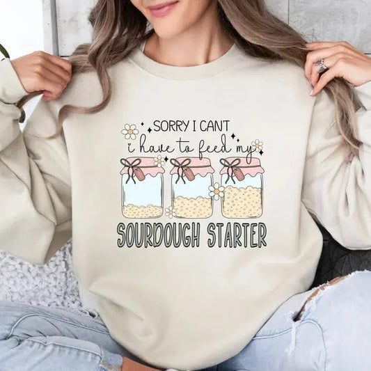 Sourdough Starter Sweatshirt, Wake and Bake Shirt, Bread Baking Sweater, Funny Sourdough Shirt , Sourdough Baker Hoodie,...