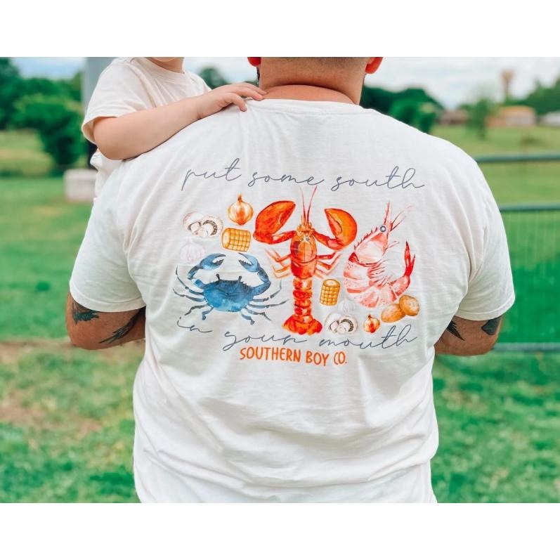 South In Your Mouth Tee, Adult and Youth Matching Shirt, Fun Southern Pride Outfit Hoodie, Sweatshirt | WearSparks.com