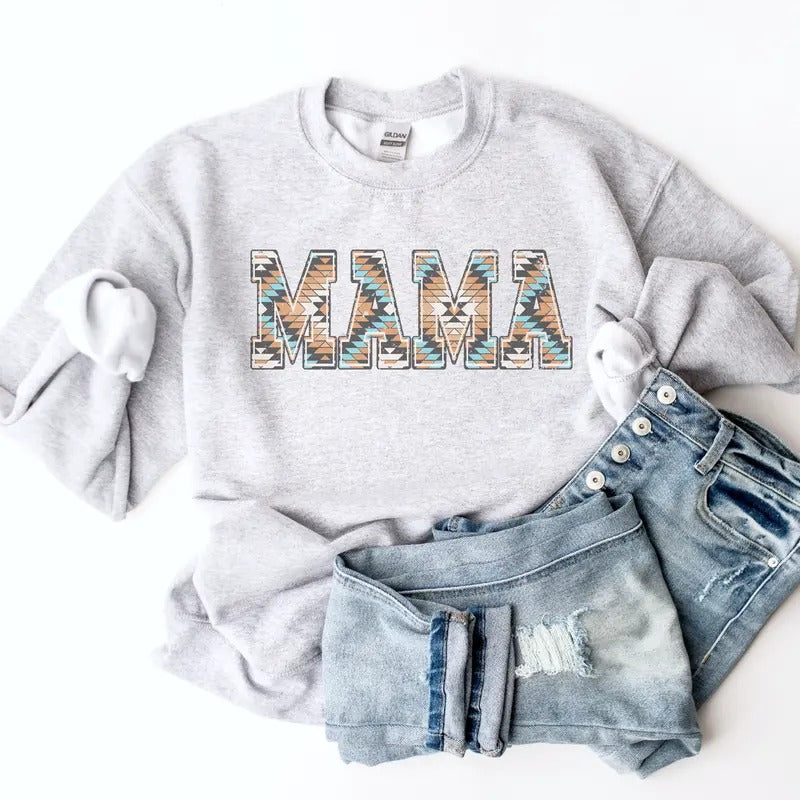 Southwest Mama Sweatshirt Mama Pullover Womens Desert Vibe Sweatshirt Western Womens Hoodie Cowgirl Western Mama Vibe...