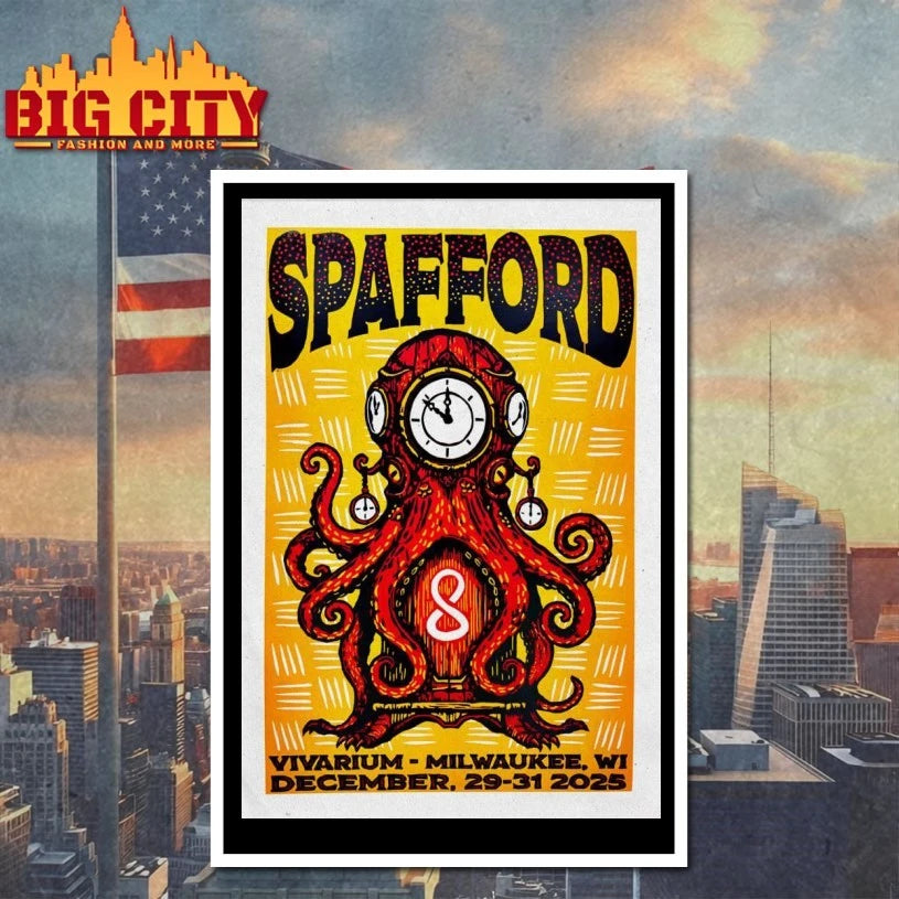 Spafford NYE In Milwaukee WI On Dec 29-31 2025 Poster shirt