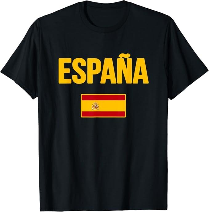 Spain Shirts, Spain Spanish Flag Espana Souvenir T-Shirt Cotton Fashion Casual Classic Hoodie, Sweatshirt | WearSparks.com