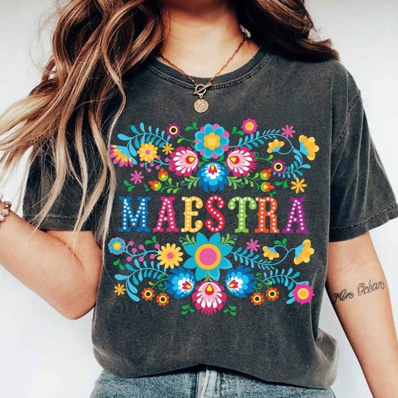 Spanish Teacher Png Mexican Flowers Teacher Png Maestra Png Teach Love Inspire Teacher Floral Png Spanish Teacher...