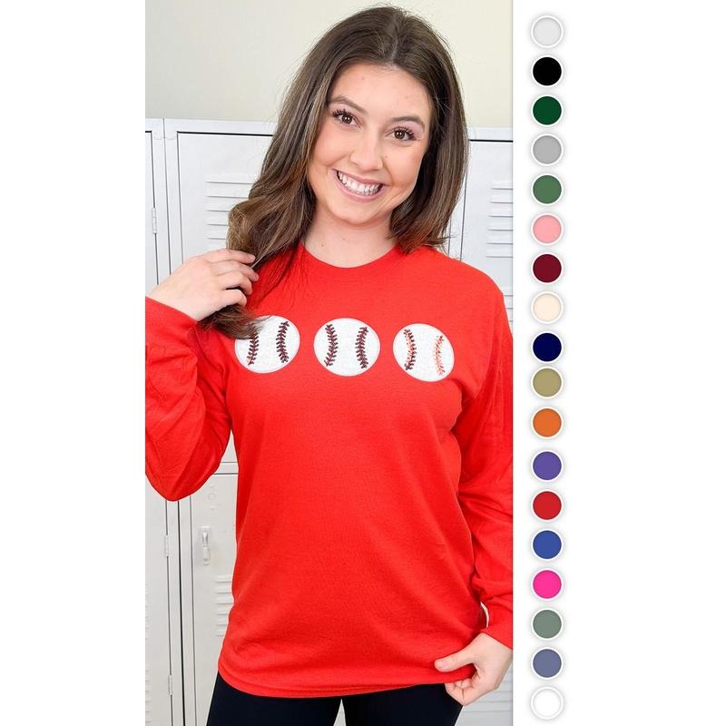 Sparkle Baseball Adult Long Sleeve - Diamond Sparkle Swing #BaseballVibes #SparkleLongSleeve #HomeRunGlow T-Shirts,...