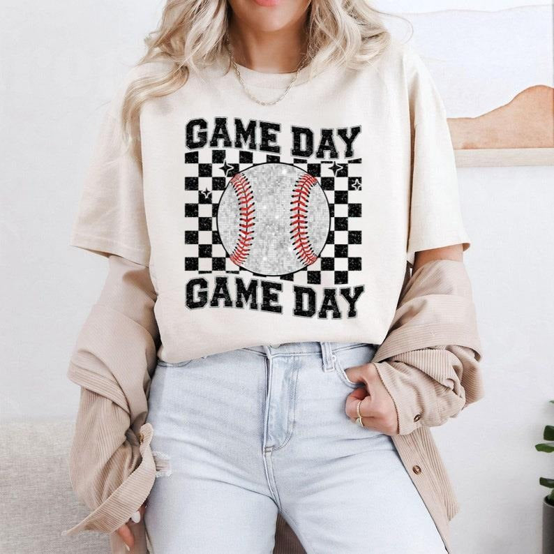 Sparkly Baseball T-Shirt, Game Day T-Shirt, Baseball Team T-Shirt, Baseball Mom T-Shirt Hoodie, Sweatshirt | WearSparks.com