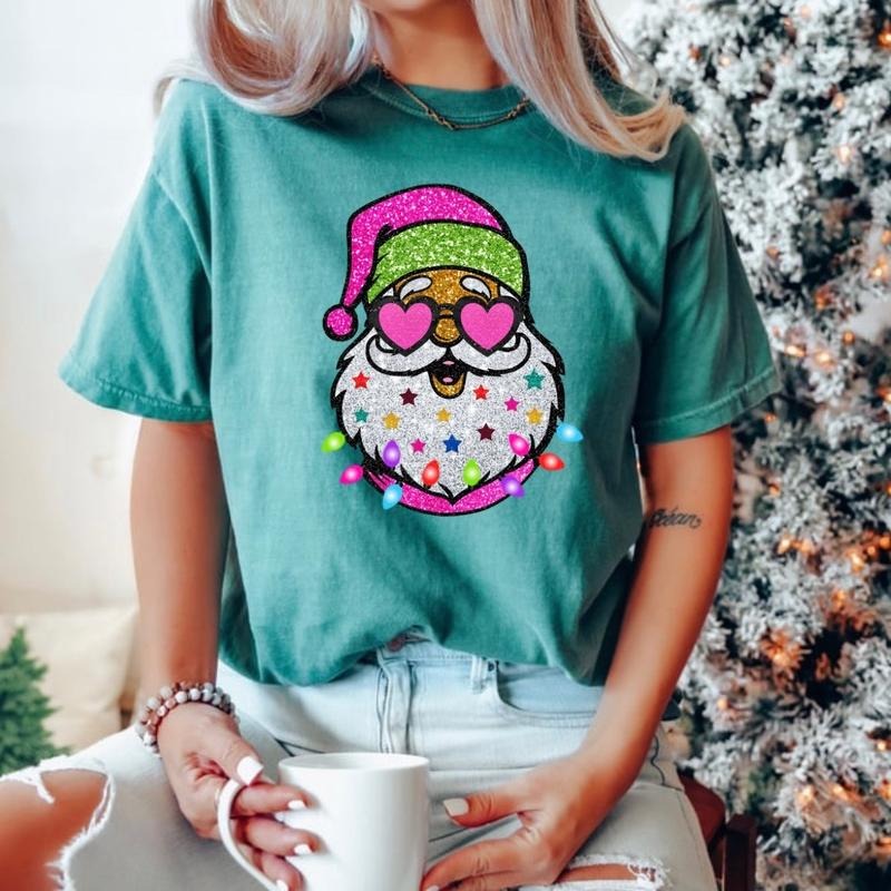 Sparkly Santa tshirt Hoodie, Sweatshirt | WearSparks.com