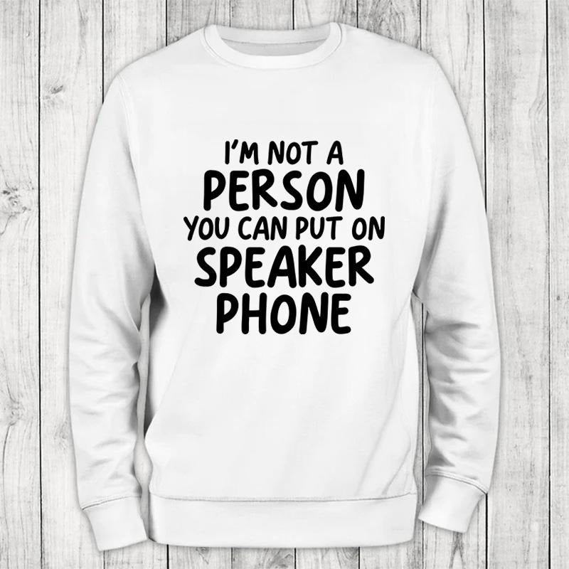 Speaker Phone Sweatshirt Classic Womenswear T-Shirts, Hoodie | WearSparks.com