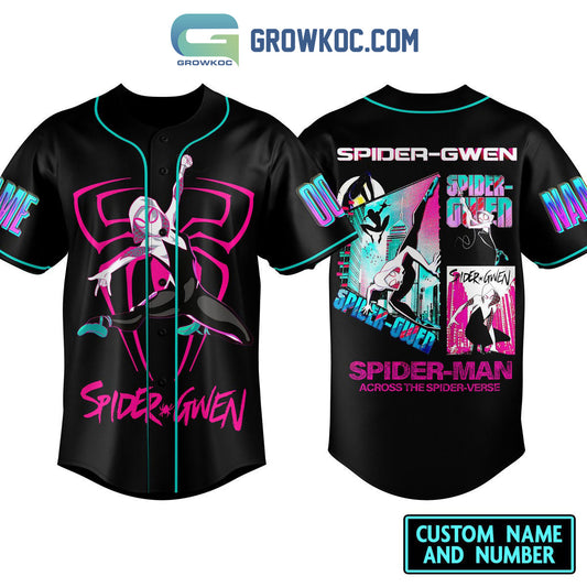 Spider Gwen Across The Spider Verse Personalized Baseball Jersey