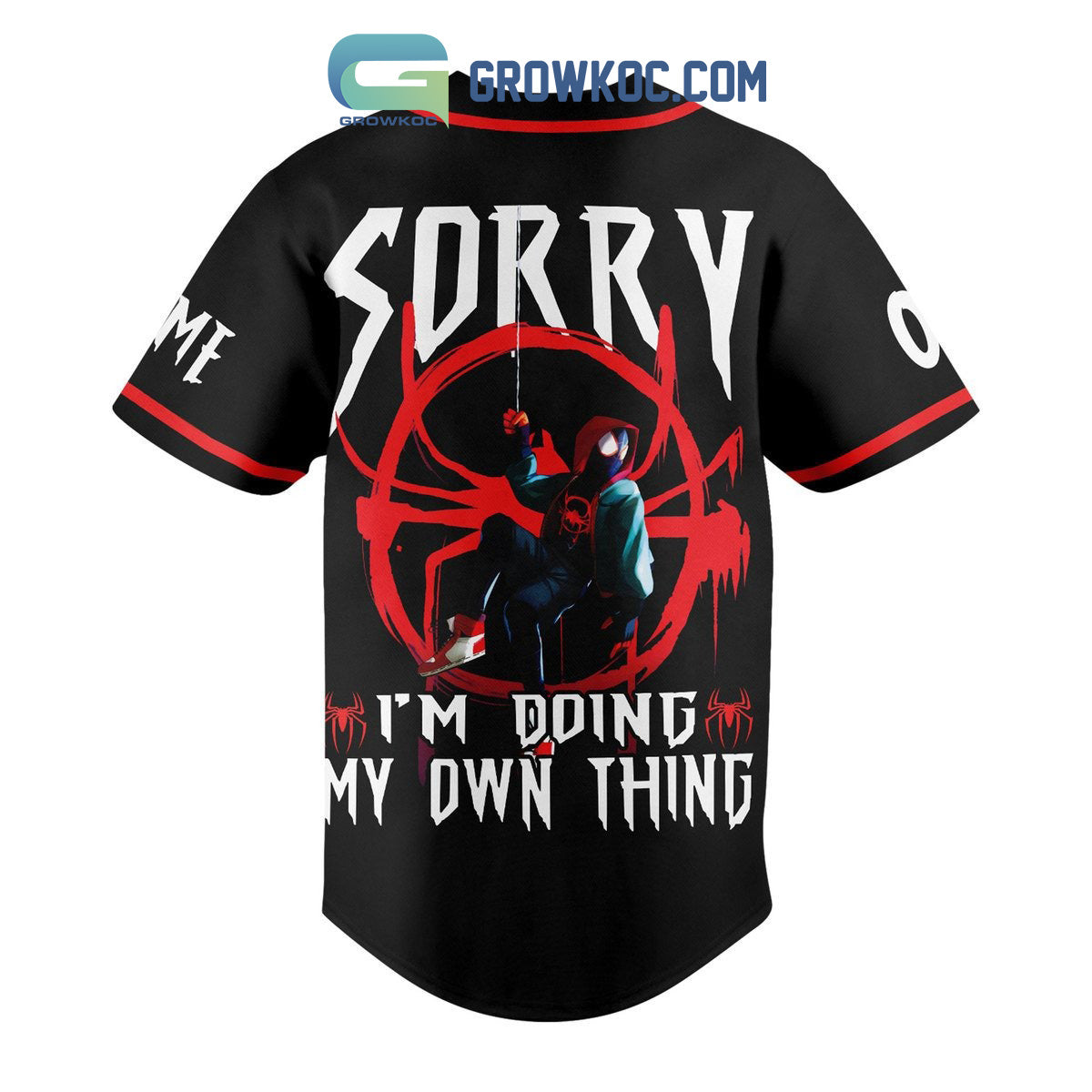 Spiderman Miles Morales Personalized Baseball Jersey