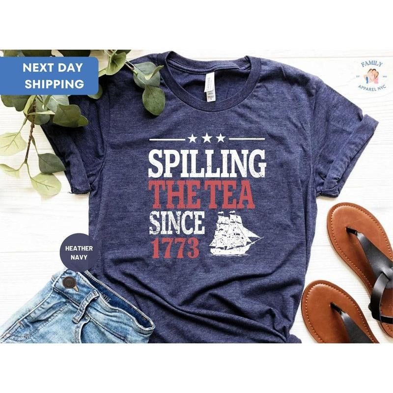 Spilling The Tea Since 1773 Shirt, History Teacher Gift, Funny History Teacher T-Shirt Hoodie, Sweatshirt | WearSparks.com