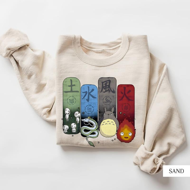 Spirited Away Anime Vintage Tees Menswear Top Hoodie, Sweatshirt | WearSparks.com