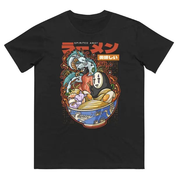 Spirited Away Ramen T-Shirt, Animated Shirt, Graphic Tee, Y2k, Unisex T-Shirt, Gift For Men Women Womenswear Menswear Top...