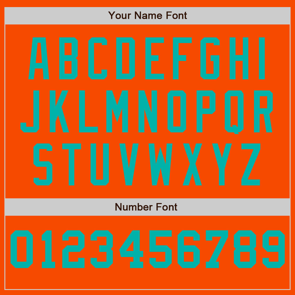 Custom Orange White-Aqua Pinstripe Authentic Split Fashion Baseball Jersey