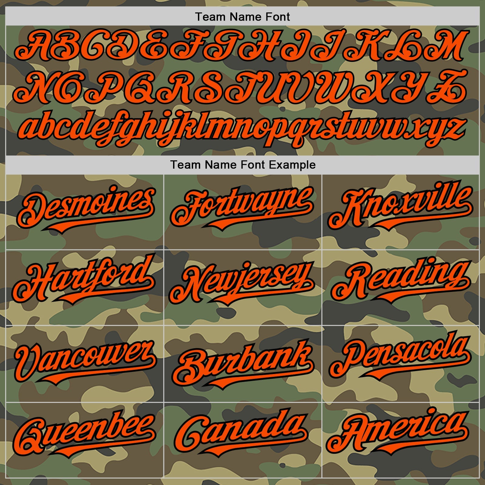 Custom Camo Orange Cream-Black Pinstripe Authentic Split Fashion Salute To Service Baseball Jersey