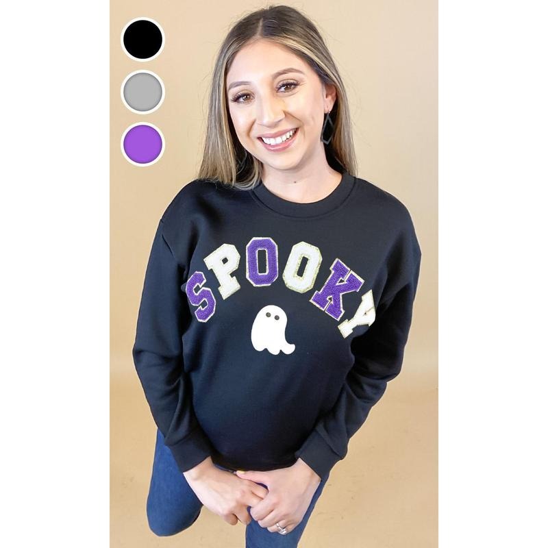 Spooky Chenille Sweatshirt T-Shirts, Hoodie | WearSparks.com