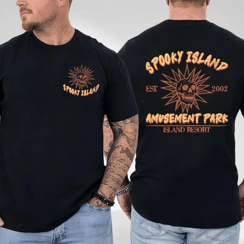 Spooky Island TShirt, Retro Cartoon Halloween Movie T-shirt, Spooky Island Disco Skull, Halloween Gift, 90s nostalgia,...