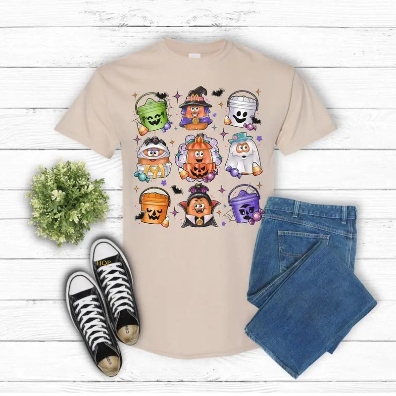 Spooky Nostalgia Halloween Gildan-Unisex T-Shirt Cotton Fabric Hoodie, Sweatshirt | WearSparks.com