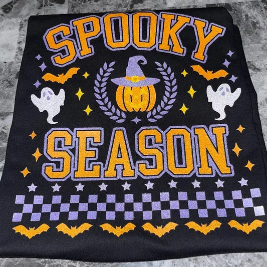 Spooky Season Glitter Fleece Crewneck T-Shirts, Hoodie, Sweatshirt | WearSparks.com