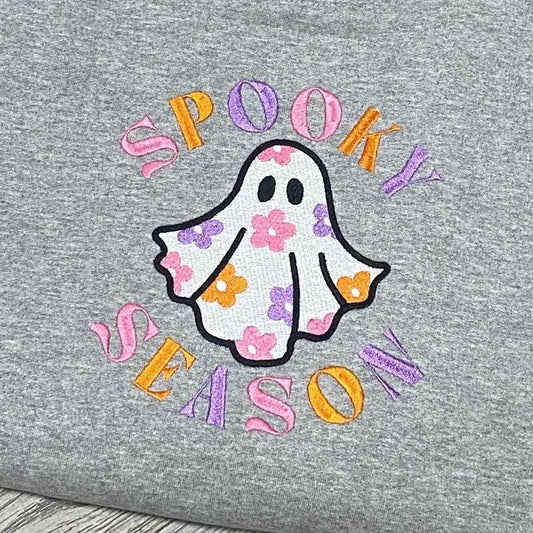 Spooky Season Groovy Floral Ghost T SHIRT Hoodie, Sweatshirt | WearSparks.com