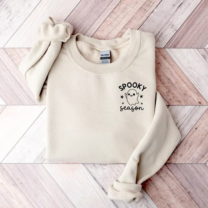 Spooky Season Shirthalloween Pocket Size Ghost Shirtghost Pocket Teehalloween Shirtcute Ghost Pocket Size...