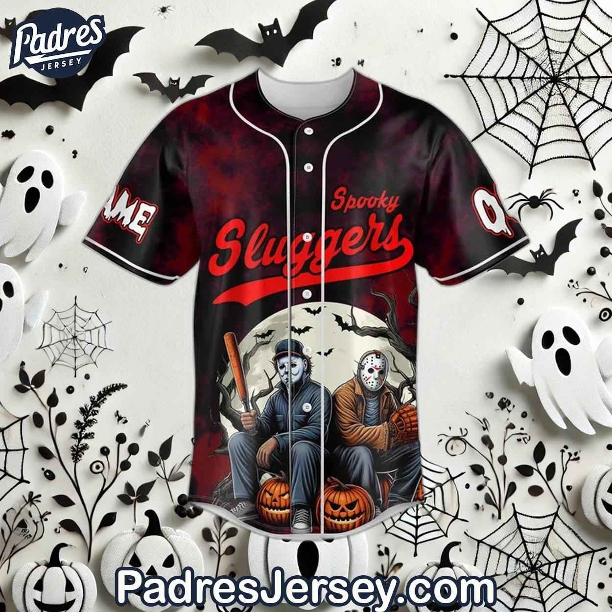 Spooky Slugger Halloween All Stars Custom Baseball Jersey - Padres Jersey Oasis: Elevate Your Baseball Style... (Image 2)