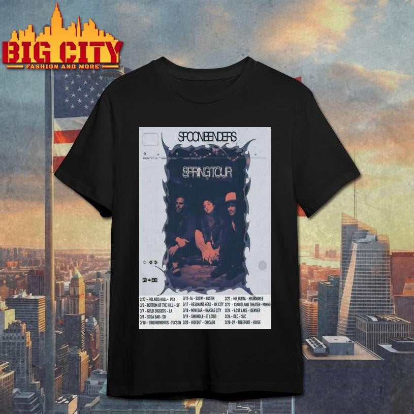 Spoon Benders Spring Tour 2026 Poster Shirt