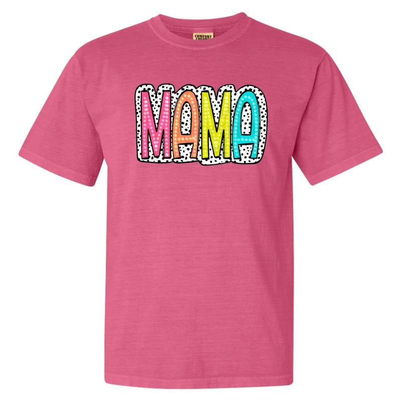 Spotted Neon Mama Comfort Colors T-Shirt Hoodie, Sweatshirt | WearSparks.com