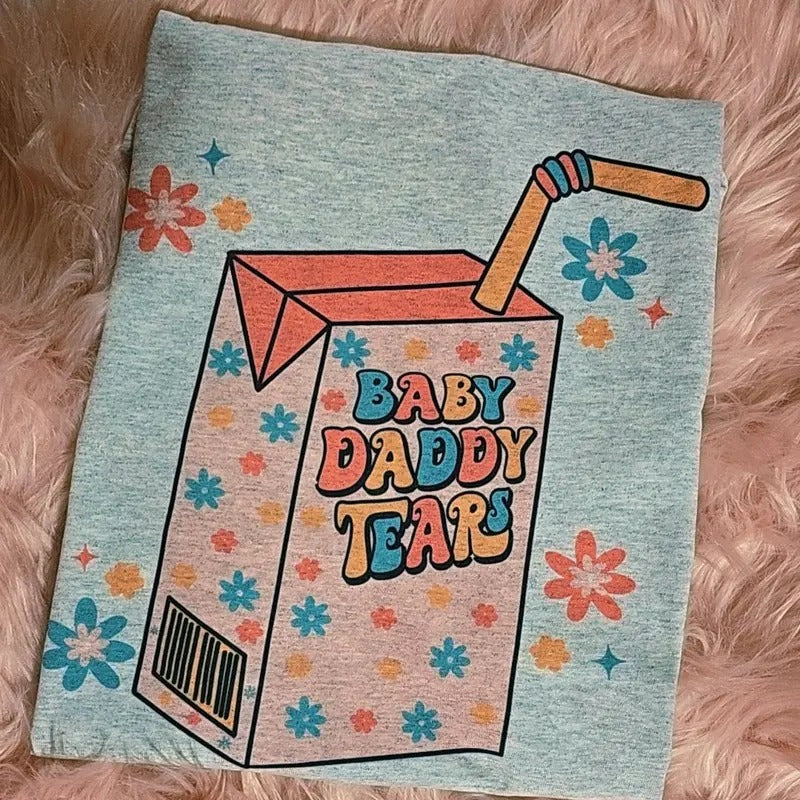 Spring Baby Daddy Tears Gildan Graphic Tee Hoodie, Sweatshirt | WearSparks.com