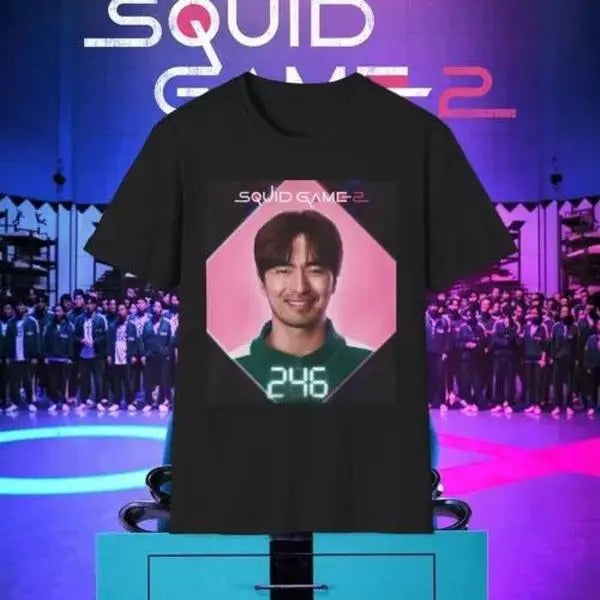 Squid Game 2 Player 246 Unisex Softstyle T-Shirt Hoodie, Sweatshirt | WearSparks.com