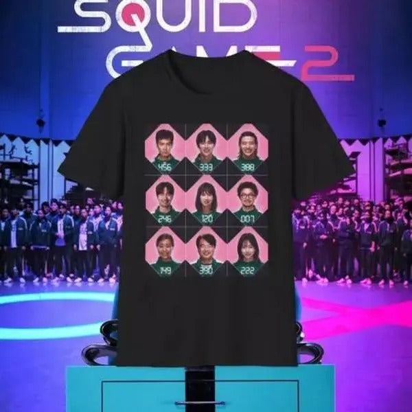Squid Game 2 Players Unisex Softstyle T-Shirt Hoodie, Sweatshirt | WearSparks.com