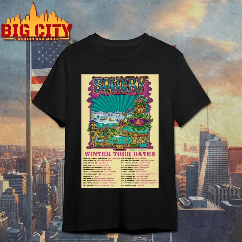 Sqwerv Winter 2025-2026 Tour Poster shirt
