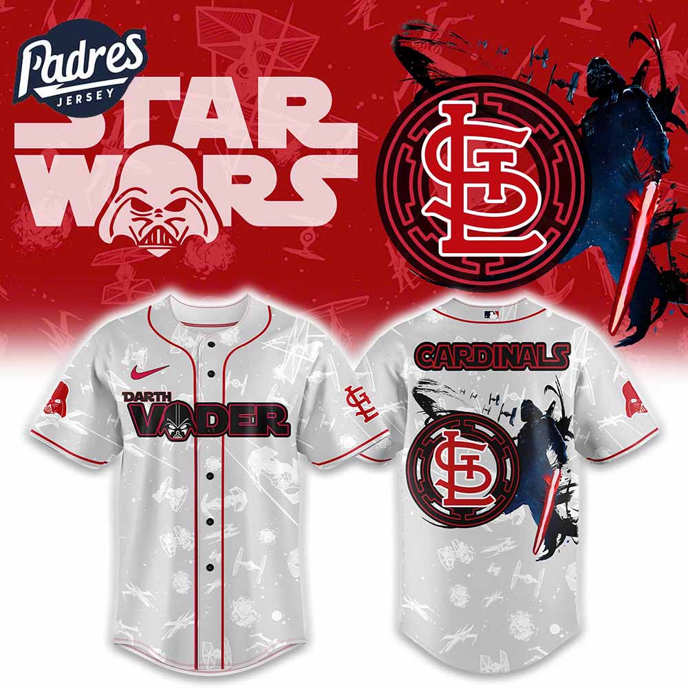 St Louis Cardinals MLB x Darth Vader Is Anakin Baseball Jersey - Padres Jersey Oasis: Elevate Your Baseball Style Game...