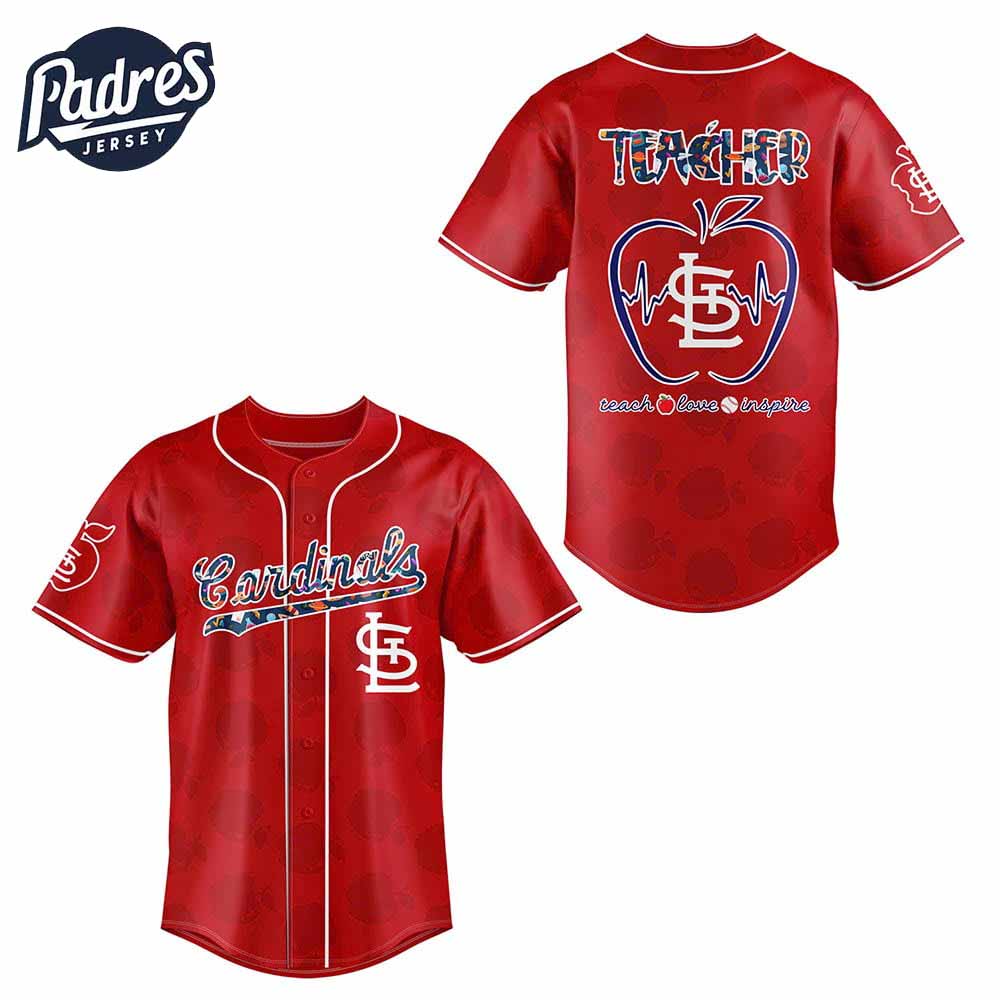 St Louis Cardinals Teacher Night Baseball Jersey 2025 Outfit - Padres Jersey Oasis: Elevate Your Baseball Style... (Image 1)