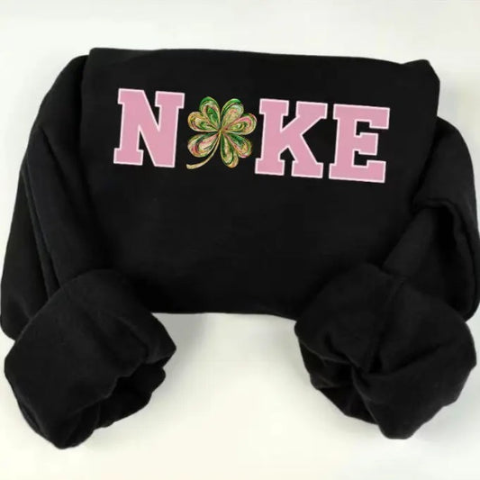 St Patrick's Day Glitter Shamrock Sweatshirt, Four Leaf Clover Sweater, St Patty's Day Sequin Style Sweatshirt, Teacher...