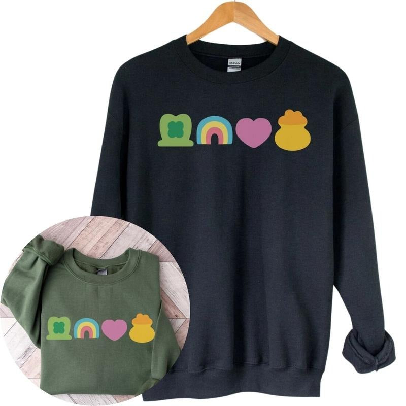 St Patrick's Day Sweatshirt, Lucky Charm Sweatshirt T-Shirts, Hoodie | WearSparks.com