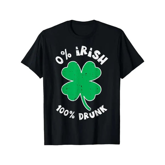 St Patricks Day 0 Percent Irish Saint Paddys Dad Men Women T-Shirt made in usa Hoodie, Sweatshirt | WearSparks.com