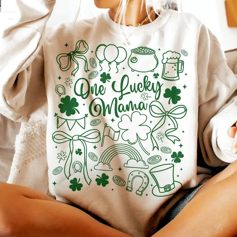 St Patricks Day Mama tshirt-sweatshirt-hoodie, Mama St Patricks sweatshirt, Patty's Day Mom St Patricks, Retro Mama...