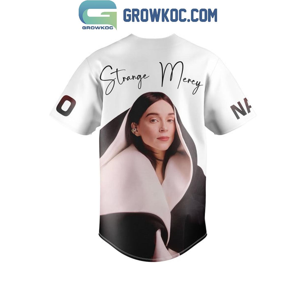 St. Vincent Strange Mercy Personalized Baseball Jersey