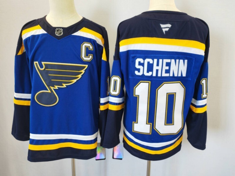 St. Louis Blues #10 Brayden Schenn Blue