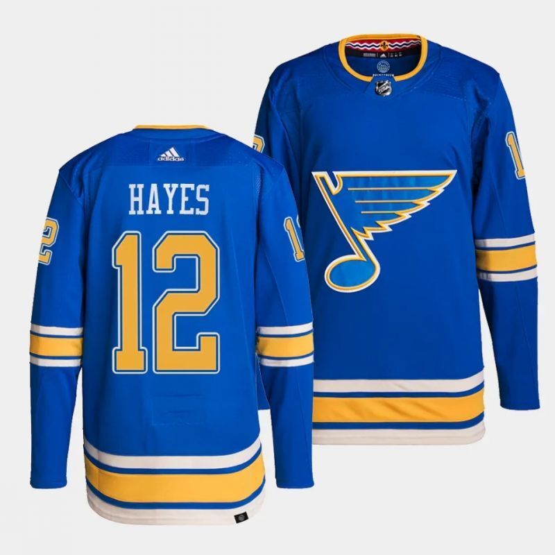 St. Louis Blues #12 kevin hayes alternate primegreen authentic pro blue jersey
