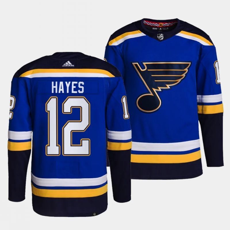 St. Louis Blues #12 kevin hayes home primegreen authentic pro blue jersey